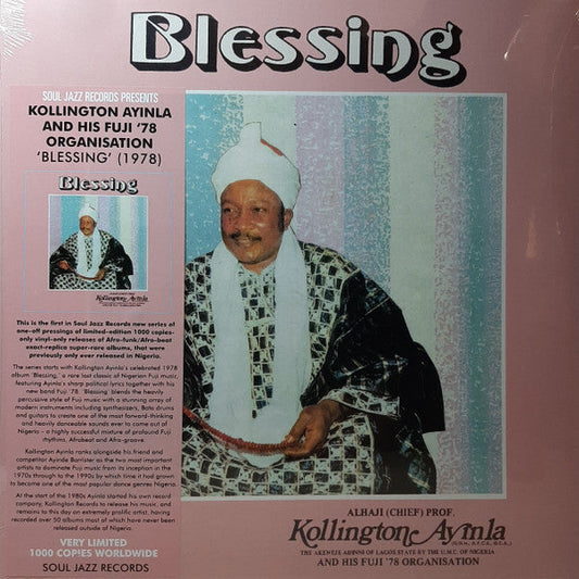 Alhaji (Chief) Prof. Kollington Ayinla And His Fuji '78 Organisation / Blessing - LP