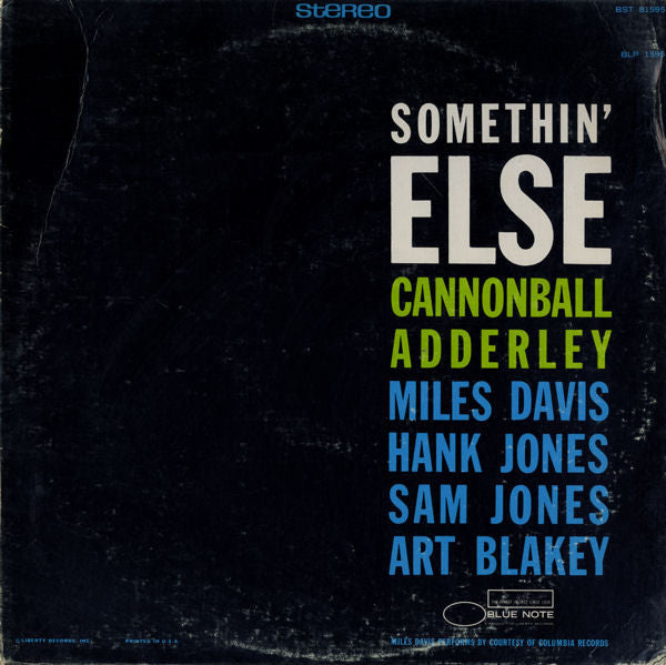 Cannonball Adderley / Somethin' Else - LP Used