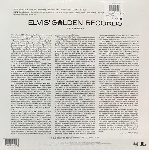 Elvis Presley / Elvis' Golden Records - LP GOLD