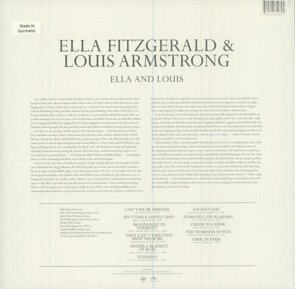 Ella Fitzgerald & Louis Armstrong / Ella & Louis - LP