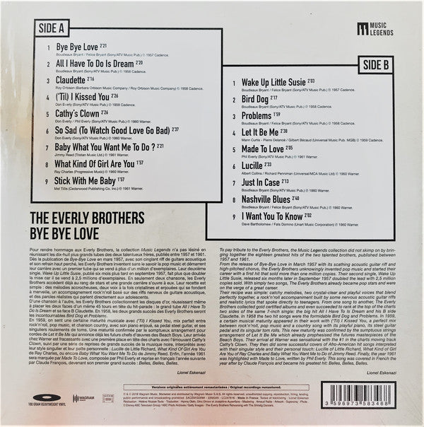 Everly Brothers / Bye Bye Love - LP