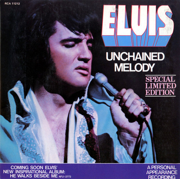 Elvis Presley / Unchained Melody - LP 7'' White Used