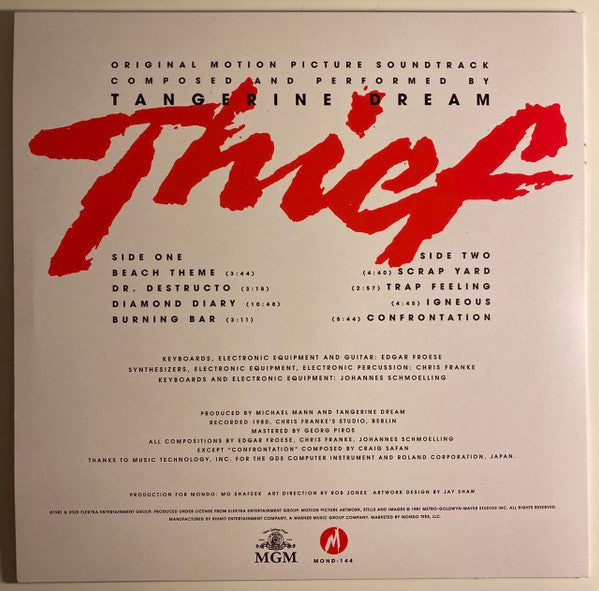 Tangerine Dream / Thief (O.s.t.) - SPLATTER
