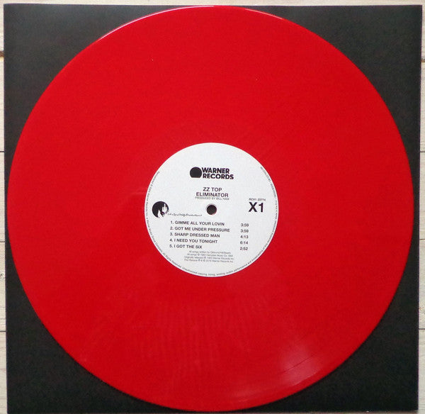 ZZ Top ‎/ Eliminator - LP RED