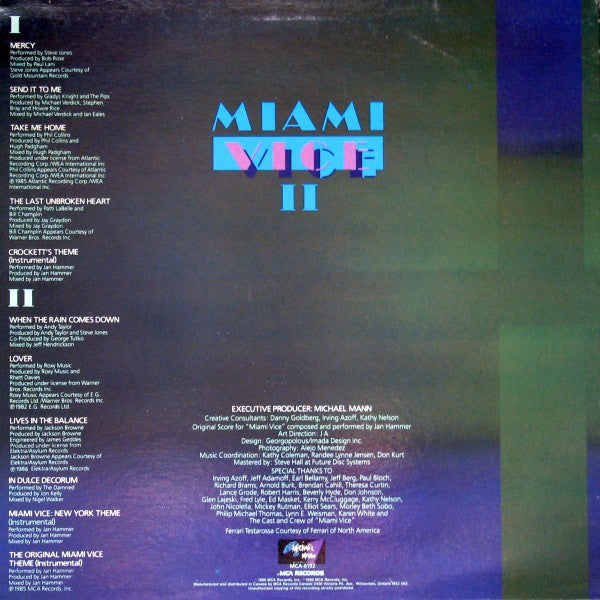 Various / Miami Vice II (New Music From The Television Series, "Miami Vice") - LP USED