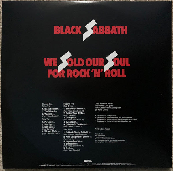 Black Sabbath / We Sold Our Soul For Rock 'N' Roll - 2LP VERT TRANSLUCIDE