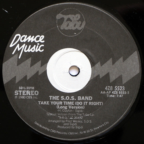 The S.O.S. Band / Take Your Time (Do It Right) - LP Used