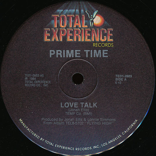 Prime Time ‎/ Love Talk LP (12'')