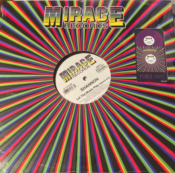Shannon / Let The Music Play (Remix) - LP 12'' PURPLE