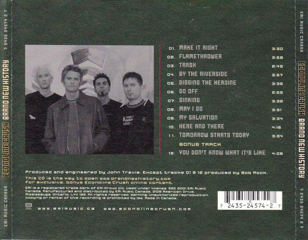 Econoline Crush / Brand New History - CD