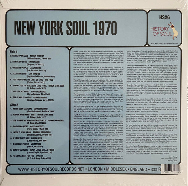 Divers / New York Soul 1970 - LP Occasion