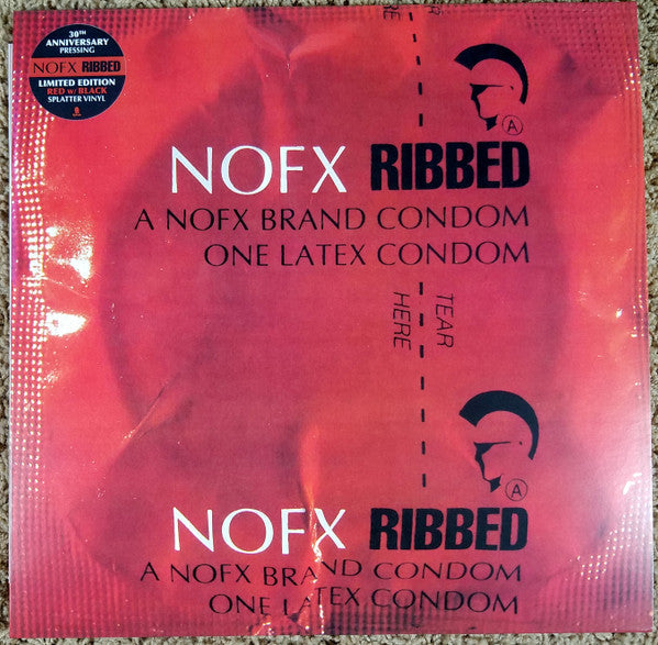NOFX / Ribbed - LP Red w/ Black Splatter