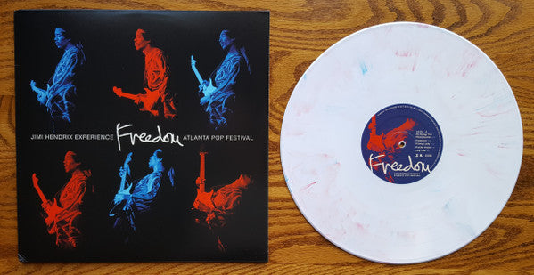 Jimi Hendrix Experience / Freedom: Atlanta Pop Festival - LP Blanc avec tourbillons rouges, blancs et bleus