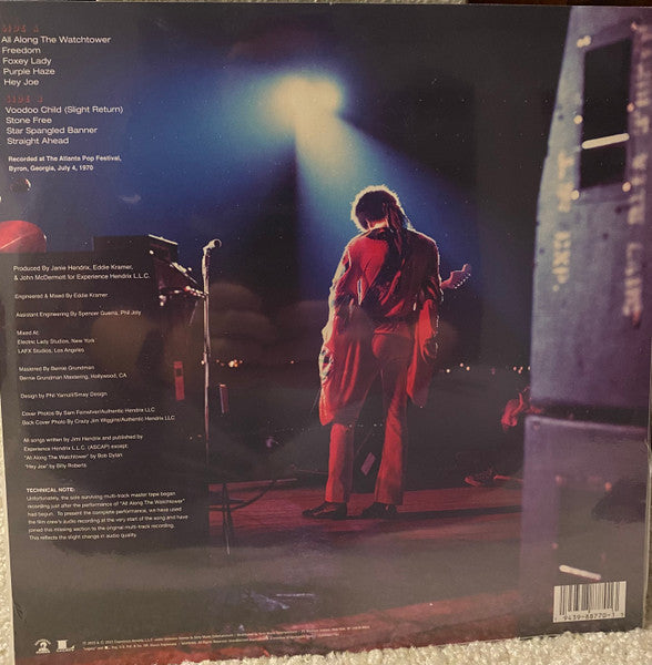 Jimi Hendrix Experience / Freedom: Atlanta Pop Festival - LP Blanc avec tourbillons rouges, blancs et bleus