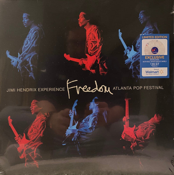 Jimi Hendrix Experience / Freedom: Atlanta Pop Festival - LP Blanc avec tourbillons rouges, blancs et bleus