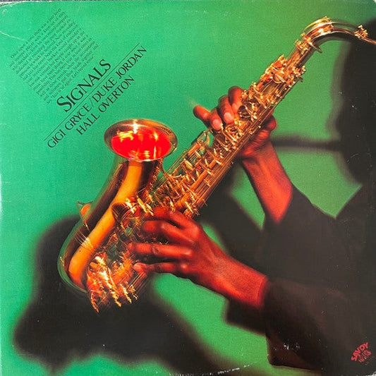 Gigi Gryce, Duke Jordan & Hall Overton / Signals - LP D'OCCASION
