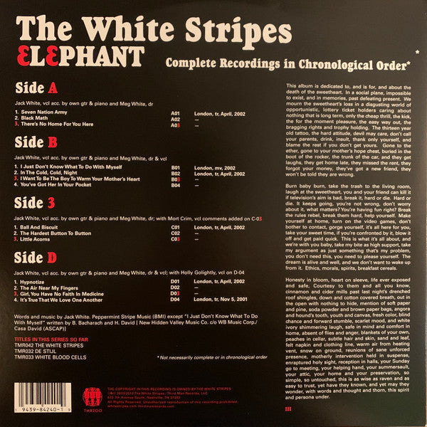 The White Stripes / Elephant - 2LP