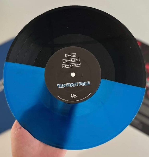 Ten Foot Pole, Satanic Surfers / Ten Foot Pole, Satanic Surfers Split - LP 10'' BLUE/BLACK