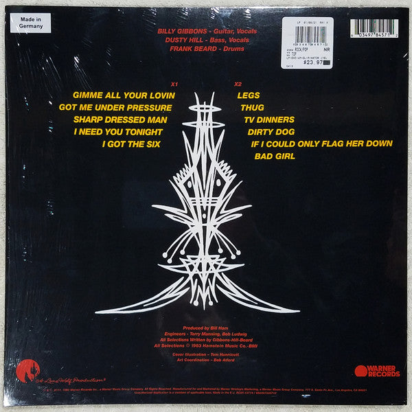 ZZ Top / Eliminator - LP JAUNE Occasion
