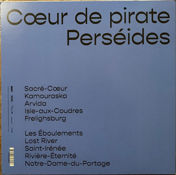 Cœur De Pirate / Perséides - LP WHITE BLACK SPLATTER