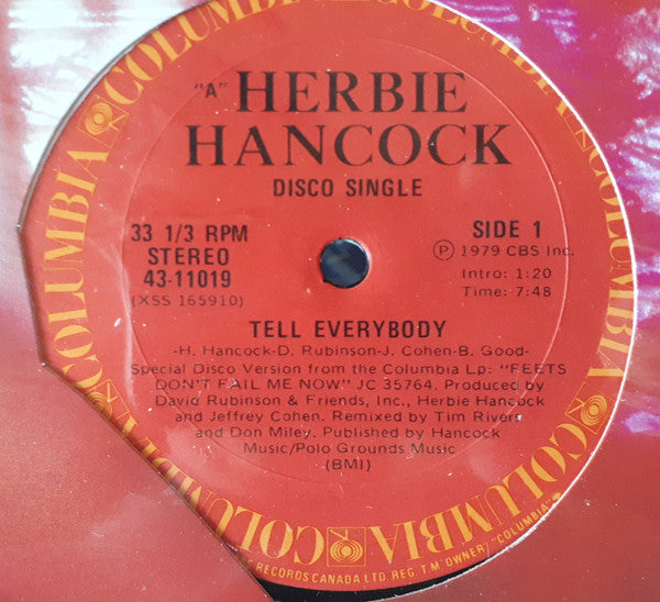 Herbie Hancock / Tell Everybody - LP Used 12''