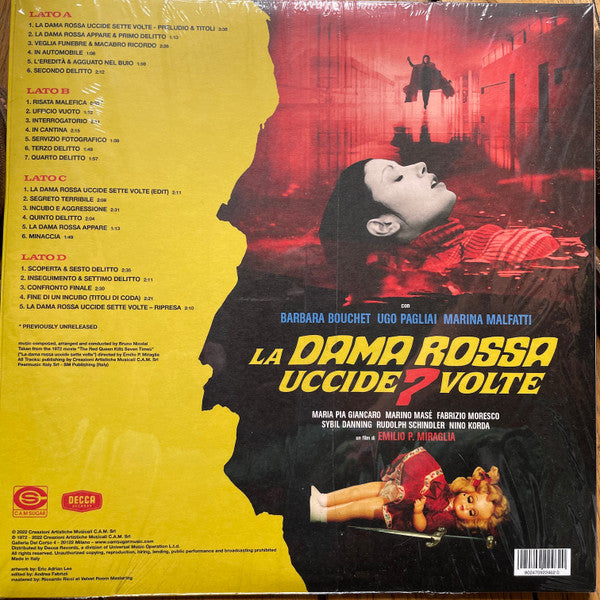 Bruno Nicolai / La Dama Rossa Uccide 7 Volte (O.S.T.) - 2LP RED