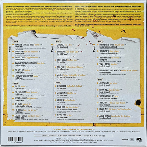 Artistes Variés / The Music Tribute Boxset Of Quentin Tarantino - The Best Songs From Quentin Tarantino's Films - 3 LP Used