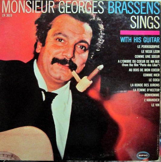 Georges Brassens / Monsieur Georges Brassens Chante Avec Sa Guitare - LP USAGÉ