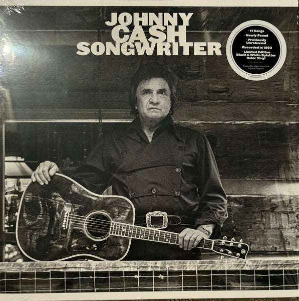 Johnny Cash / Songwriter - LP Black & White Splatter