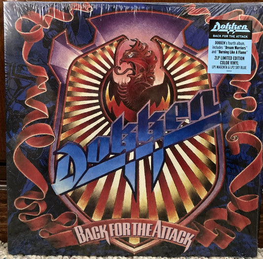 Dokken / Back For The Attack - 2LP BLUE, MAGENTA