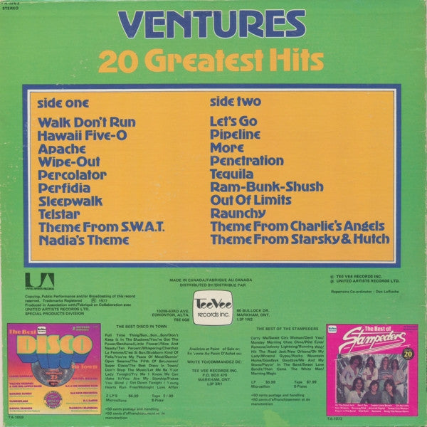 The Ventures / 20 Greatest Hits - LP Used