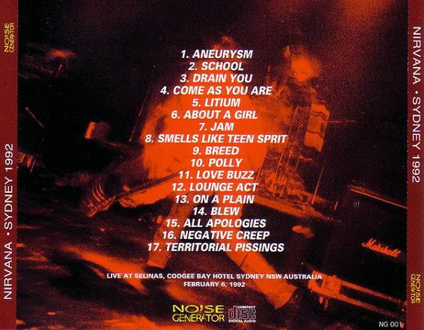Nirvana / Sydney 1992 - CD (Used)