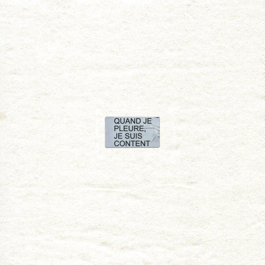 Velours Velours / Quand Je Pleure, Je Suis Content - LP CLEAR