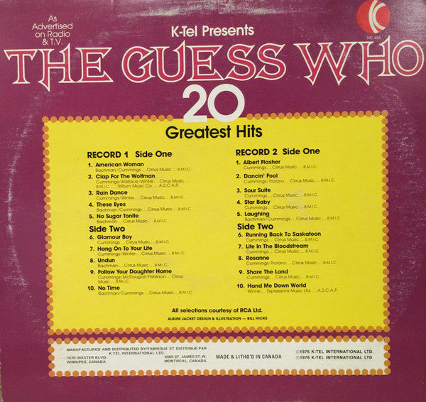The Guess Who / 20 Greatest Hits - LP USED