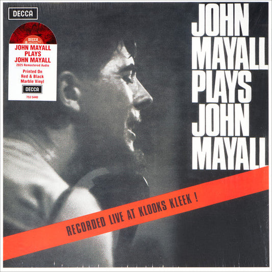 John Mayall / John Mayall Plays John Mayall (Recorded Live At Klooks Kleek!) - LP RED MARBLE