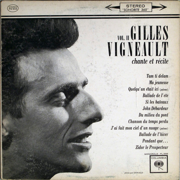 Gilles Vigneault / Vol. II Chante Et Récite - LP Occasion