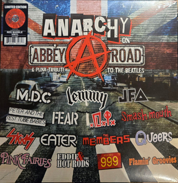 Various / Anarchy On Abbey Road - A Punk Tribute To The Beatles - LP RED MARBLE