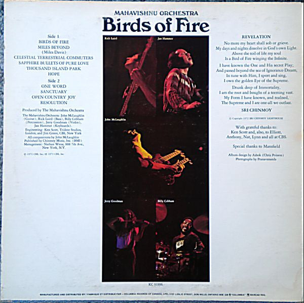 Mahavishnu Orchestra / Birds Of Fire - LP USED