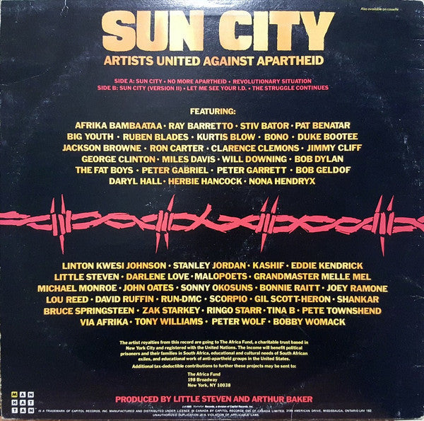 Artists United Against Apartheid / Sun City - LP Used