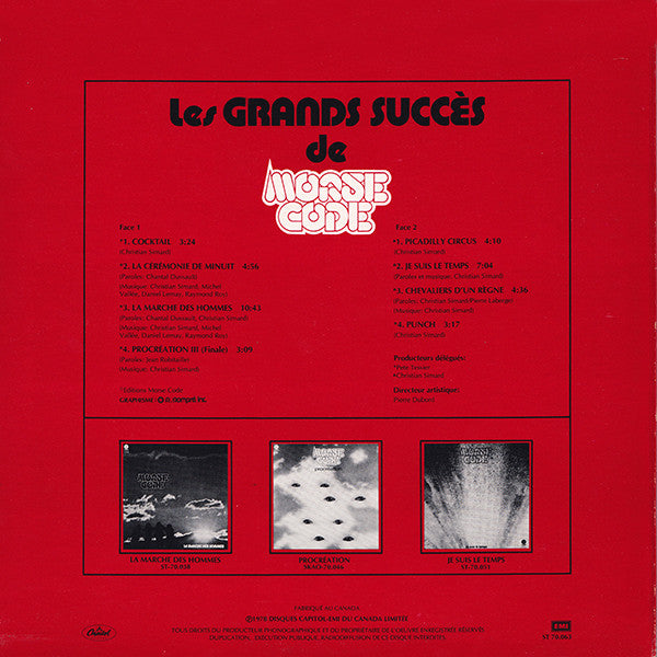 Morse Code / Les Grands Succès - LP USED