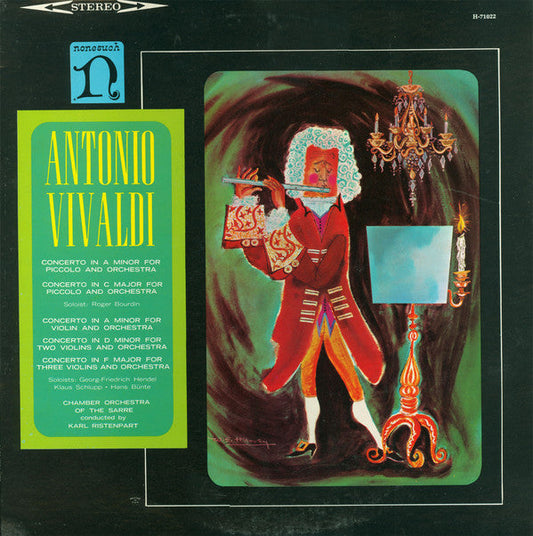 Antonio Vivaldi - Chamber Orchestra Of The Sarre*, Karl Ristenpart ‎– Concertos For Violins, Concertos For Piccolo - LP Used