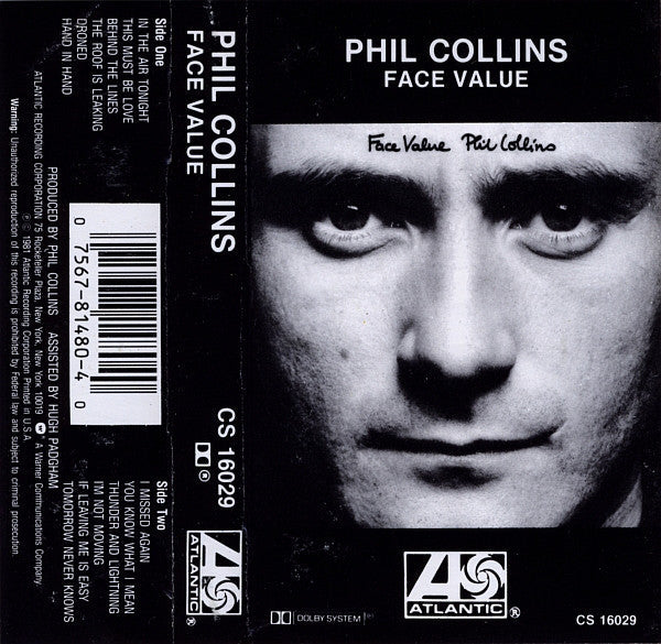 Phil Collins / Face Value - K7 Used