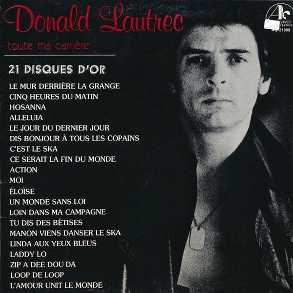 Donald Lautrec / 21 Disques D'Or: Toute Ma Carrière - LP USED