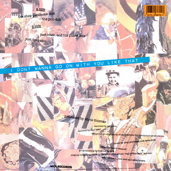 Elton John / I Don't Wanna Go On With You Like That - LP USED