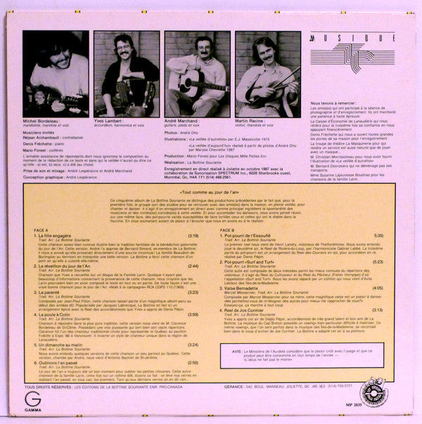 La Bottine Souriante / Tout Comme Au Jour De L'An - LP Used