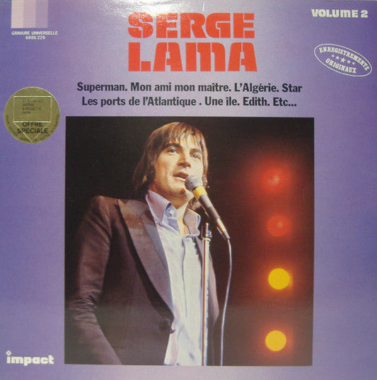Serge Lama / Volume 2 - LP D'OCCASION