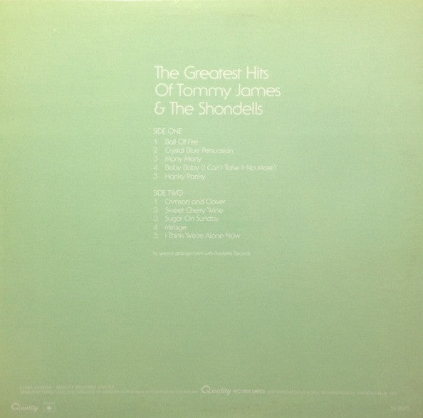 Tommy James & The Shondells / Greatest Hits - LP USED