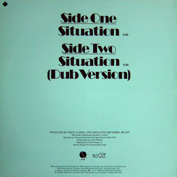 Yaz / Situation - LP Used 12''