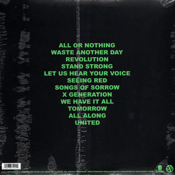 Pennywise ‎/ All Or Nothing - LP (Used)