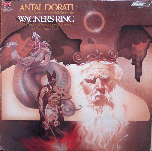 Richard Wagner / Antal Dorati Conducting National Symphony Orchestra Of Washington, D.C.‎ Antal Dorati Conducts Orchestral Highlights From Wagner's Ring - LP (used)